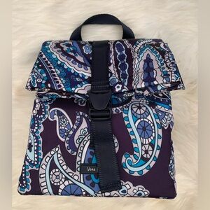 Vera Bradley Reactive Insulated Lunch Tote in Blue Paisley